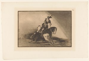 Empereur Charles V combattant un taureau (La Tauromaquia) - Francisco de Goya