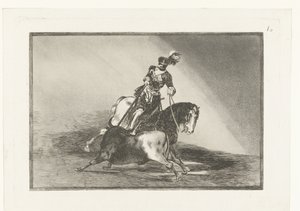 Empereur Charles V combattant un taureau - Francisco de Goya