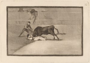 La desgraciada muerte de Pepe Illo en la plaza de Madrid - Francisco de Goya