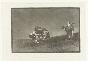 Martincho attrapant un taureau par la corne - Francisco de Goya