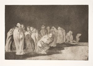 Les hommes dans des sacs (Il y a quelque chose sous la toile de jute / Vous ne pouvez pas juger un homme par ses vêtements) - Francisco de Goya