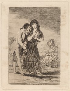 Ni ainsi il ne peut la distinguer - Francisco de Goya