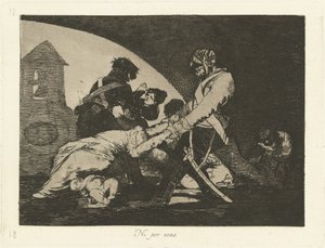 Ni por esas (Ni ceux-ci) - Francisco de Goya