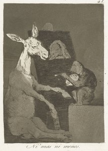 Ni plus ni moins (Los Caprichos) - Francisco de Goya