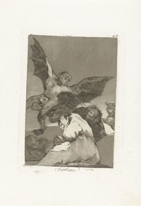 Souffleurs (Soplones) (série Los Caprichos) - Francisco de Goya