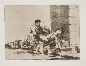 En route vers le cimetière (56) - Francisco de Goya