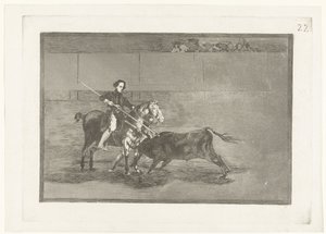 Pajuelera in de arena van Zaragosa - Francisco de Goya