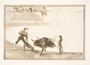 Pedro Romero tue le taureau boiteux - Francisco de Goya