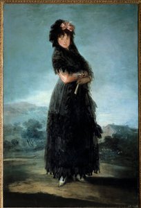 Portrait en pied de Mariana Waldstein, Marquise de Santa Cruz (1763-1808) Peinture de Francisco de Goya (1746-1828) 18ème siècle - Francisco de Goya