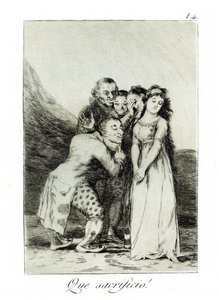 Quel sacrifice ! Capricho n° 14, 1797-1798