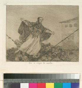 Que se rompe la cuerda, Planche 77 de Los Desastres de la Guerra, après 1814-15, publié en 1863
