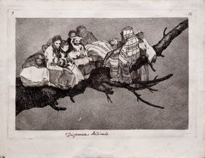 Folie ridicule de la série Los Disparates Follies, 1815-1819 - Francisco de Goya