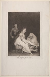 Caprichos: Elle prie pour elle - Francisco de Goya