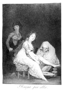 Elle prie pour elle, 1799 - Francisco de Goya