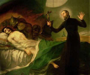 Saint François Borgia (1510-72) aidant un impénitent mourant, 1795 - Francisco de Goya
