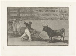 Toreador avec banderille (Origen de los arpones ó banderillas) (La Tauromaquia) - Francisco de Goya