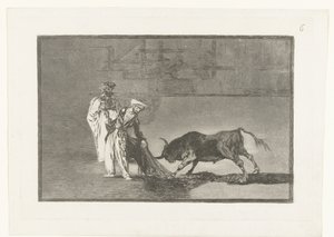 Toreros dans une arène (série: La Tauromachie) - Francisco de Goya