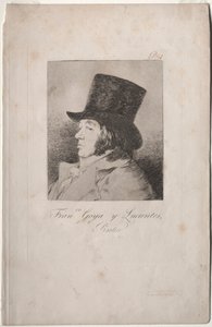 Les Caprichos : Portrait de Goya - Francisco de Goya