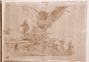 Les Désastres de la guerre : Pantomime de chat - Francisco de Goya