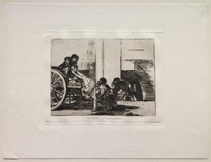 Les Horreurs de la Guerre : Chariots vers le cimetière - Francisco de Goya
