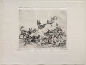 Les horreurs de la guerre : Il se défend bien - Francisco de Goya