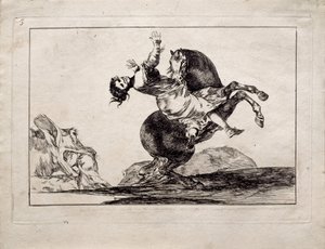 Le ravisseur de chevaux de la série Los Disparates Follies, 1815-1819