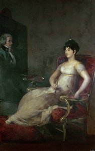 La Marquise de Villafranca peignant son mari, 1804