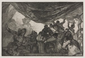 Les proverbes : Folie claire - Francisco de Goya