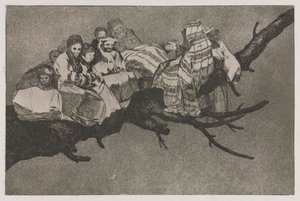 Les proverbes : Folie ridicule - Francisco de Goya