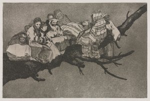 Les proverbes : Folie ridicule, 1864 - Francisco de Goya