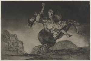 Les Proverbes : Le voleur de chevaux, 1864 - Francisco de Goya
