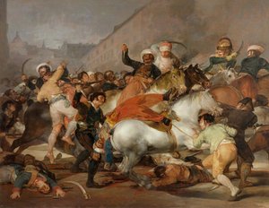 Le 2 mai 1808 ou La Charge des Mamelouks (post-restauration) - Francisco de Goya