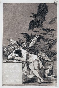 Le sommeil de la raison engendre des monstres. Capricho No 43 - Francisco de Goya