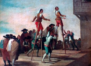 Les échasses, vers 1785