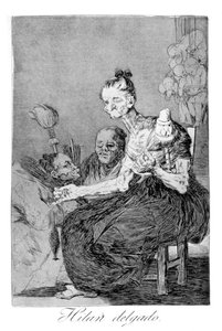 Ils filent finement, 1799 - Francisco de Goya