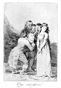 Quel sacrifice!, 1799 - Francisco de Goya