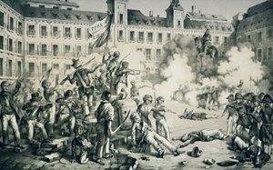 Révolution espagnole de 1854 (lithographie) - Francisco de Paula van Halen