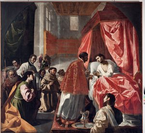 Dernière communion de Saint Bonaventure - Francisco de Zurbaran