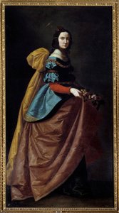 Représentation de Sainte Élisabeth de Portugal (ou Sainte Casilda de Burgos) - Francisco de Zurbaran