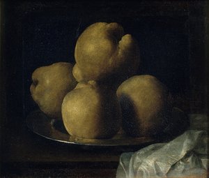 Nature morte avec plat de coings - Francisco de Zurbaran