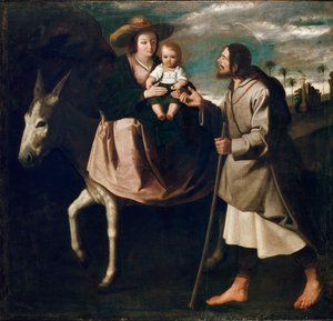 La Fuite en Égypte - Francisco de Zurbaran