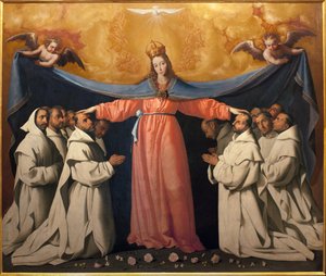 La Vierge des Grottes. Peinture de Francisco Zurbaran (1598-1664), huile sur toile - Francisco de Zurbaran