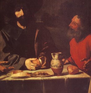 Le repas à Emmaüs