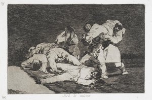 Le même (Será lo mismo) de la série Les Désastres de la guerre (Desastres de la Guerra)
