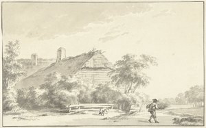 Paysans devant une ferme - Franciscus Andreas Milatz