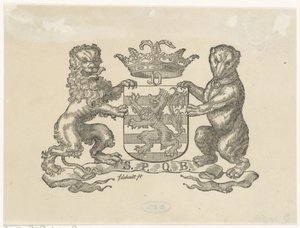 Vignette avec les armoiries de la ville de Berne - Franciscus Johannes de Hondt
