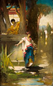 Femme romaine au puits - Franciszek Zmurko