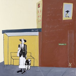 Lafayette Ave, 2001 (technique mixte sur toile)