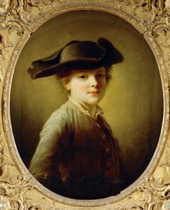 Jeune garcon au tricorne - jeune garçon au chapeau à trois coins ... - Francois Hubert Drouais