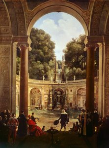 Le cardinal Pietro Aldobrandini recevant Domenichino - Francois Marius Granet